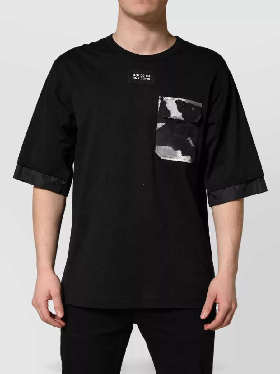 Dolce&Gabbana camouflage pocket oversized t-shirt