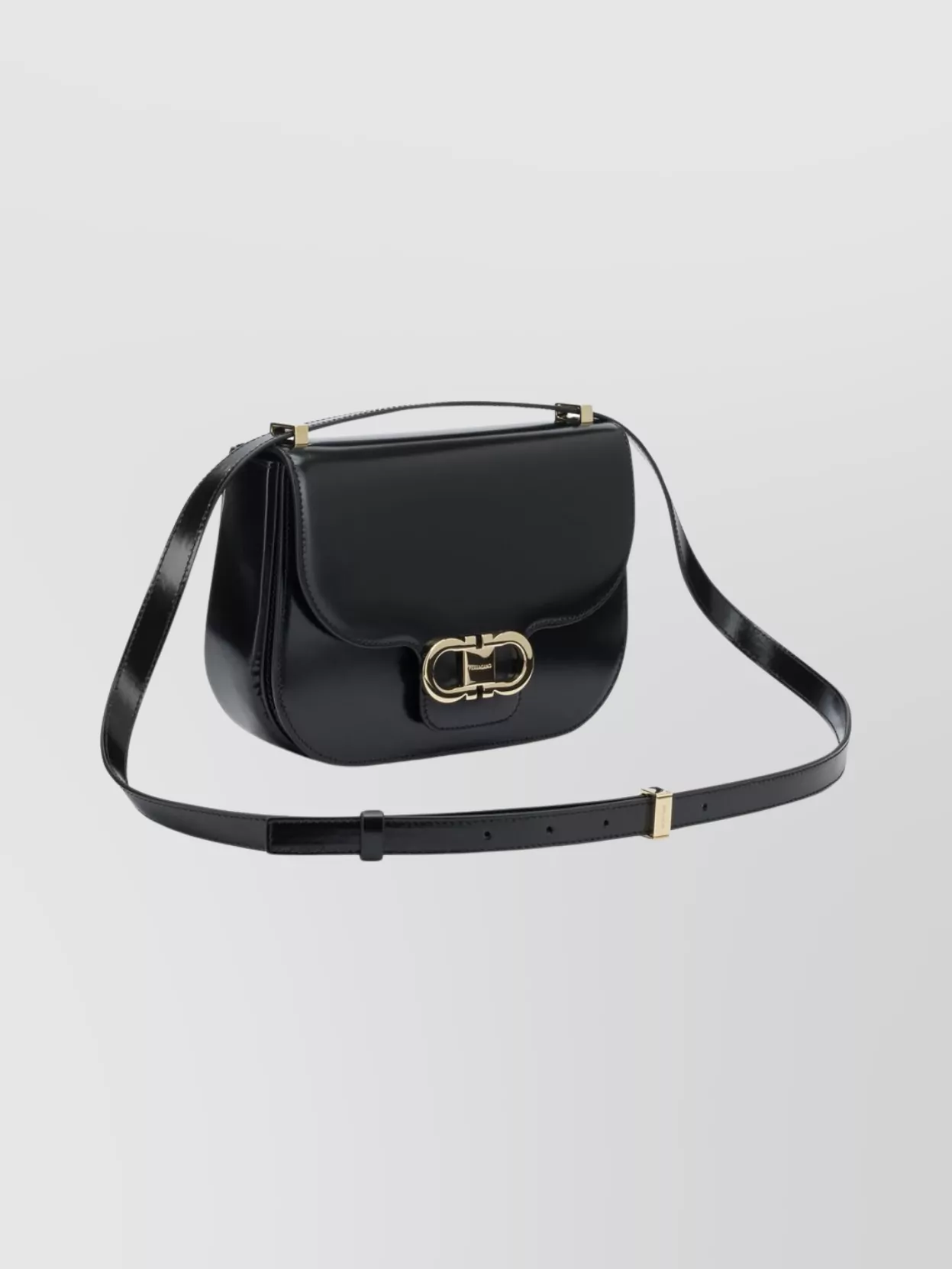 Ferragamo Structured Crossbody Bag Adjustable Strap
