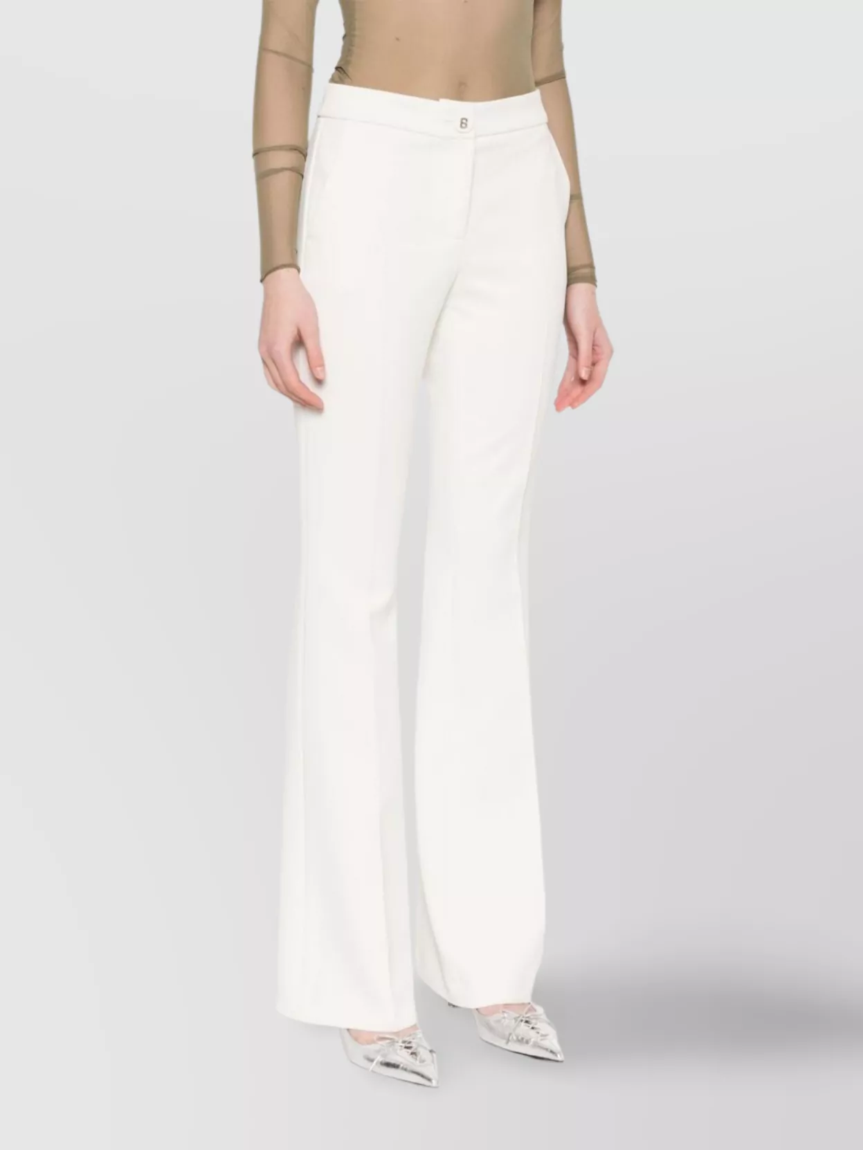 Blugirl Wide Leg Trousers Featuring Belt Loops