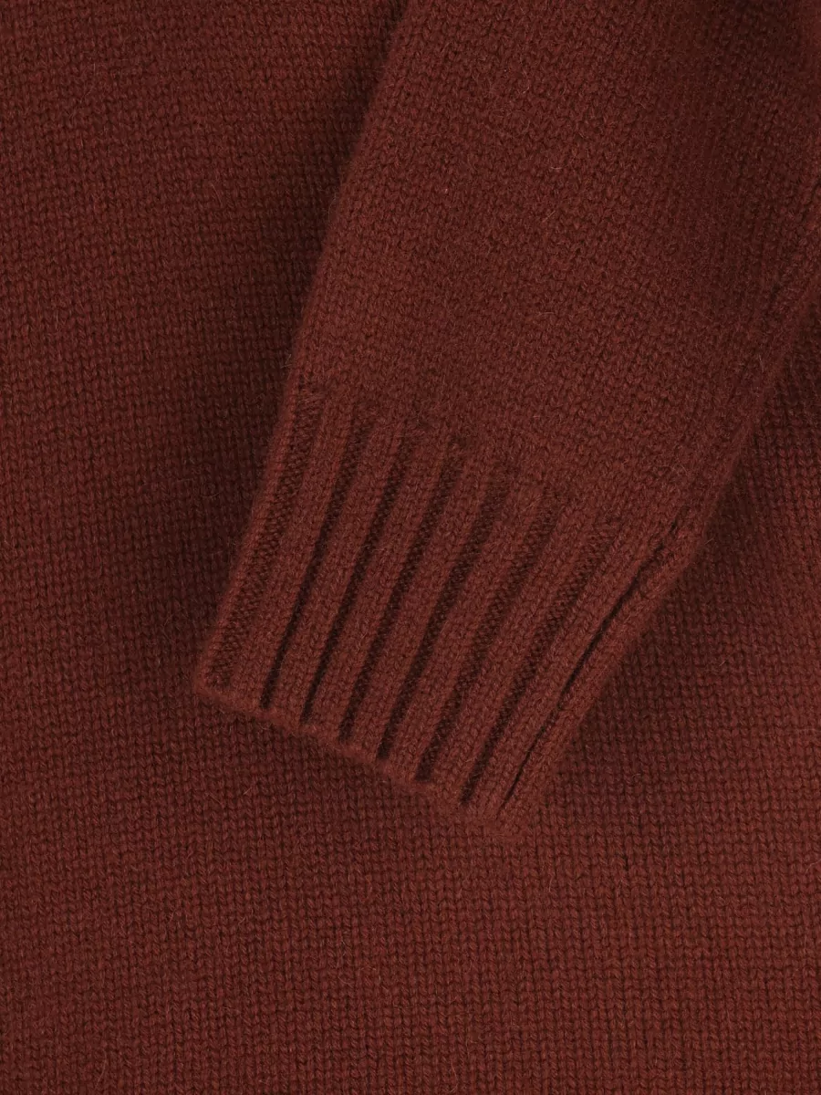Max Mara Cashmere Ribbed High-Neck Half-Zip Sweatshirt
