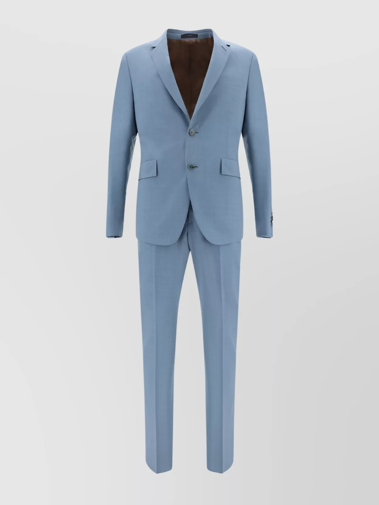 Shop Paul Smith Tailored Wool Suit With Belt Loops