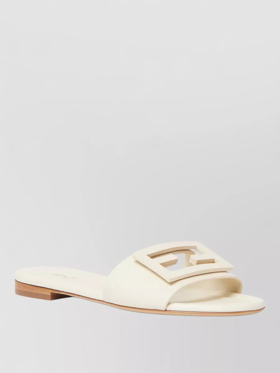 Fendi leather slides