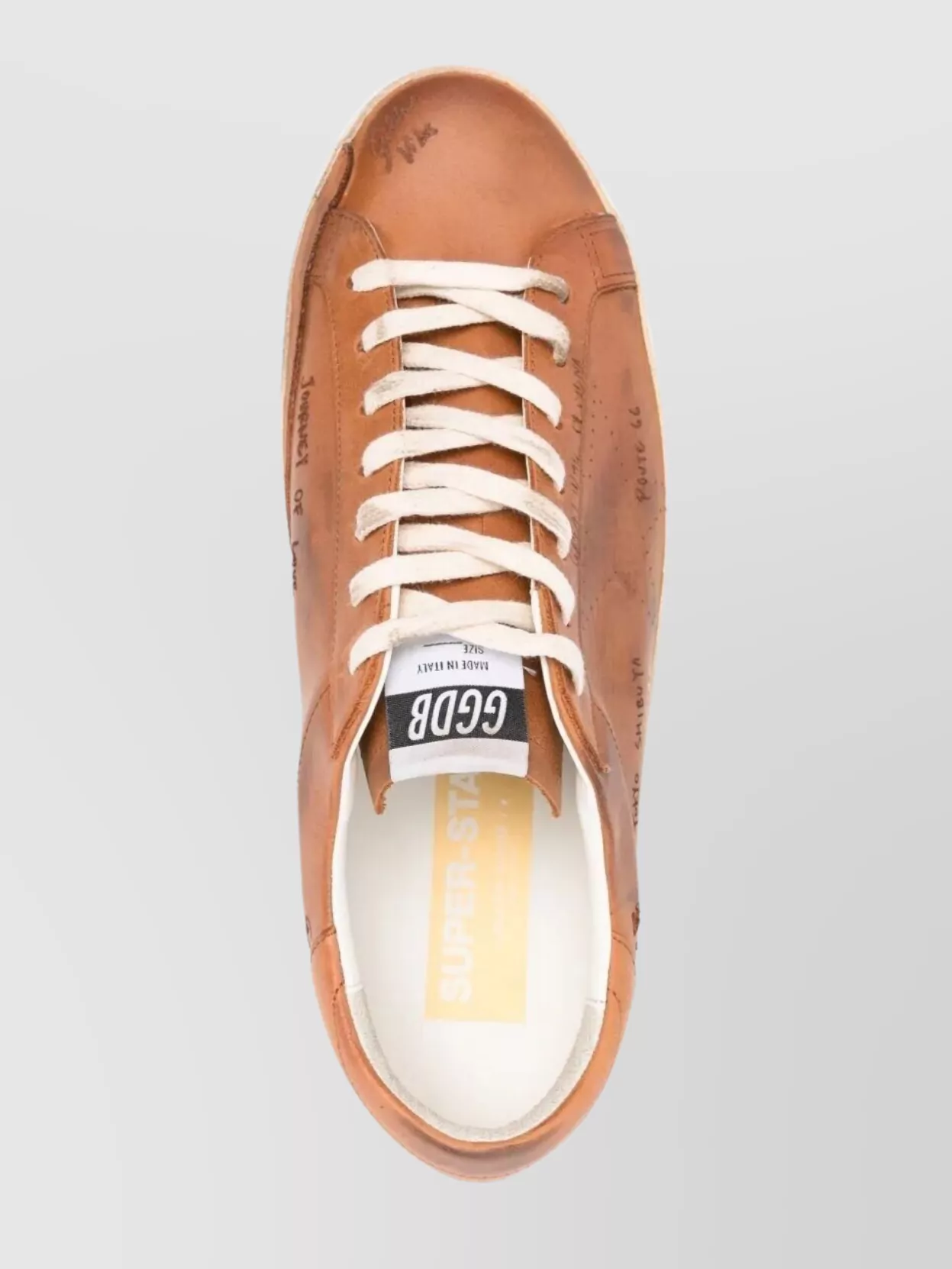 Golden Goose Star Journey Print Leather Sneakers