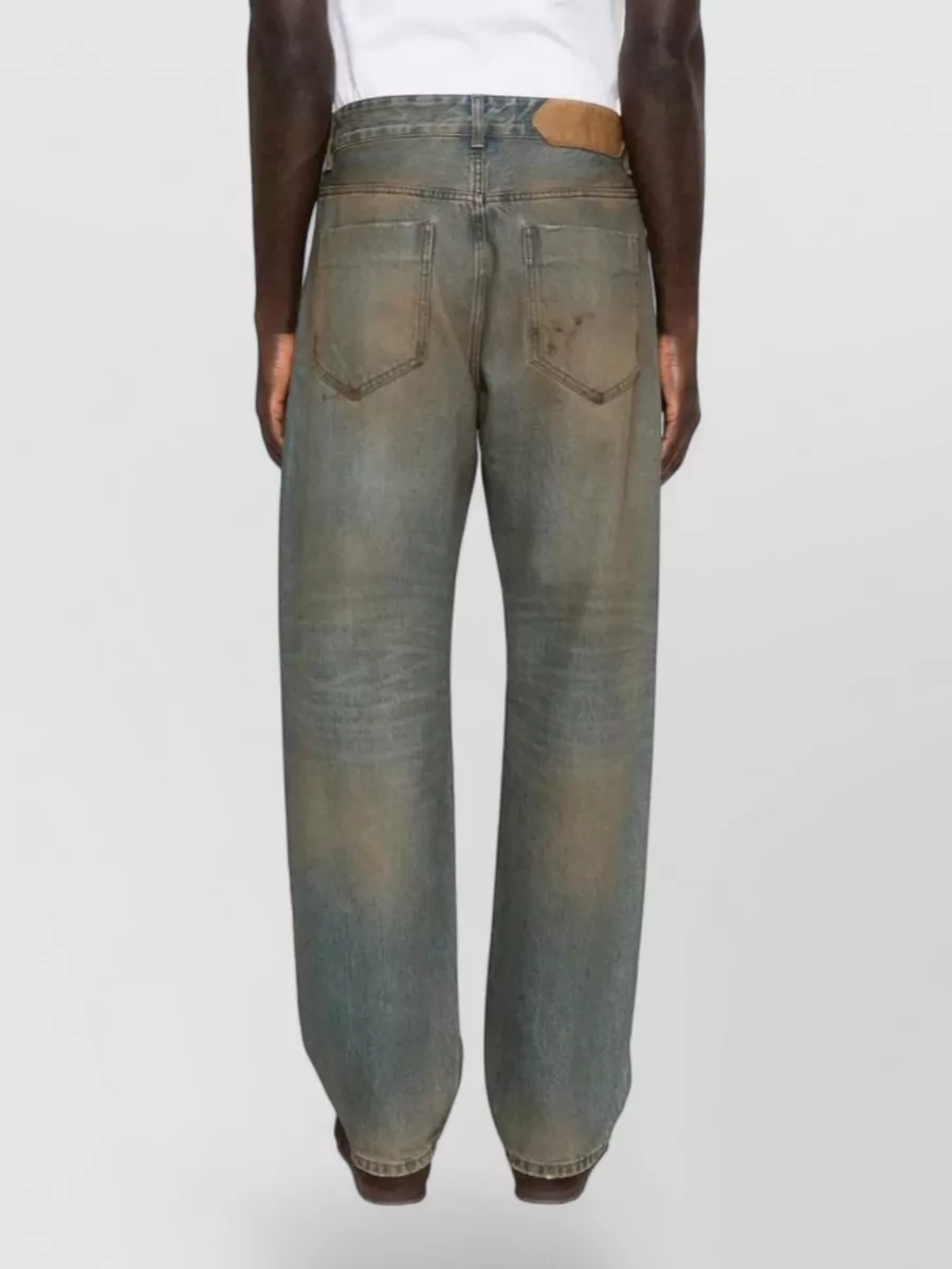 Jacquemus Denim Distressed Straight-Leg Jeans