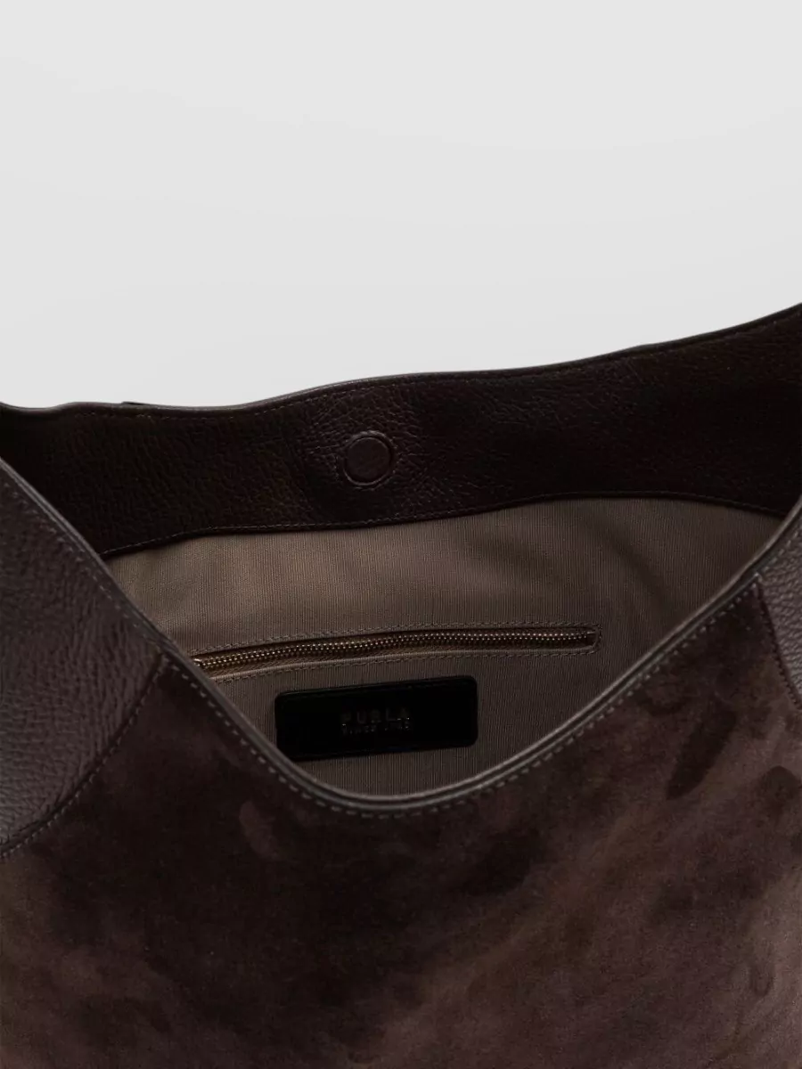 Furla Medium Leather Hobo Bag