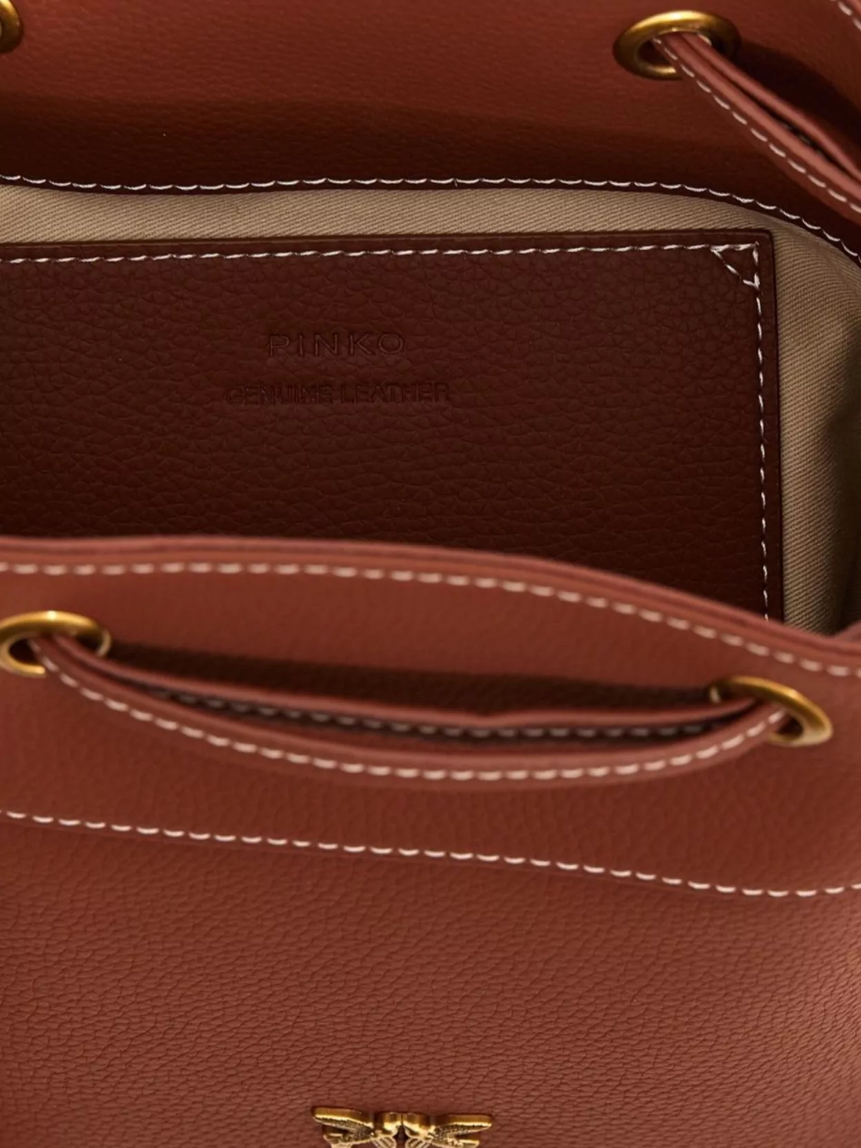 Pinko Textured Finish Bucket Bag