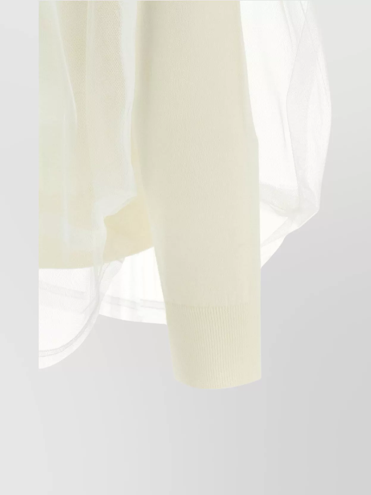 Shop Comme Des Garçons Sheer Overlay Mesh Pullover
