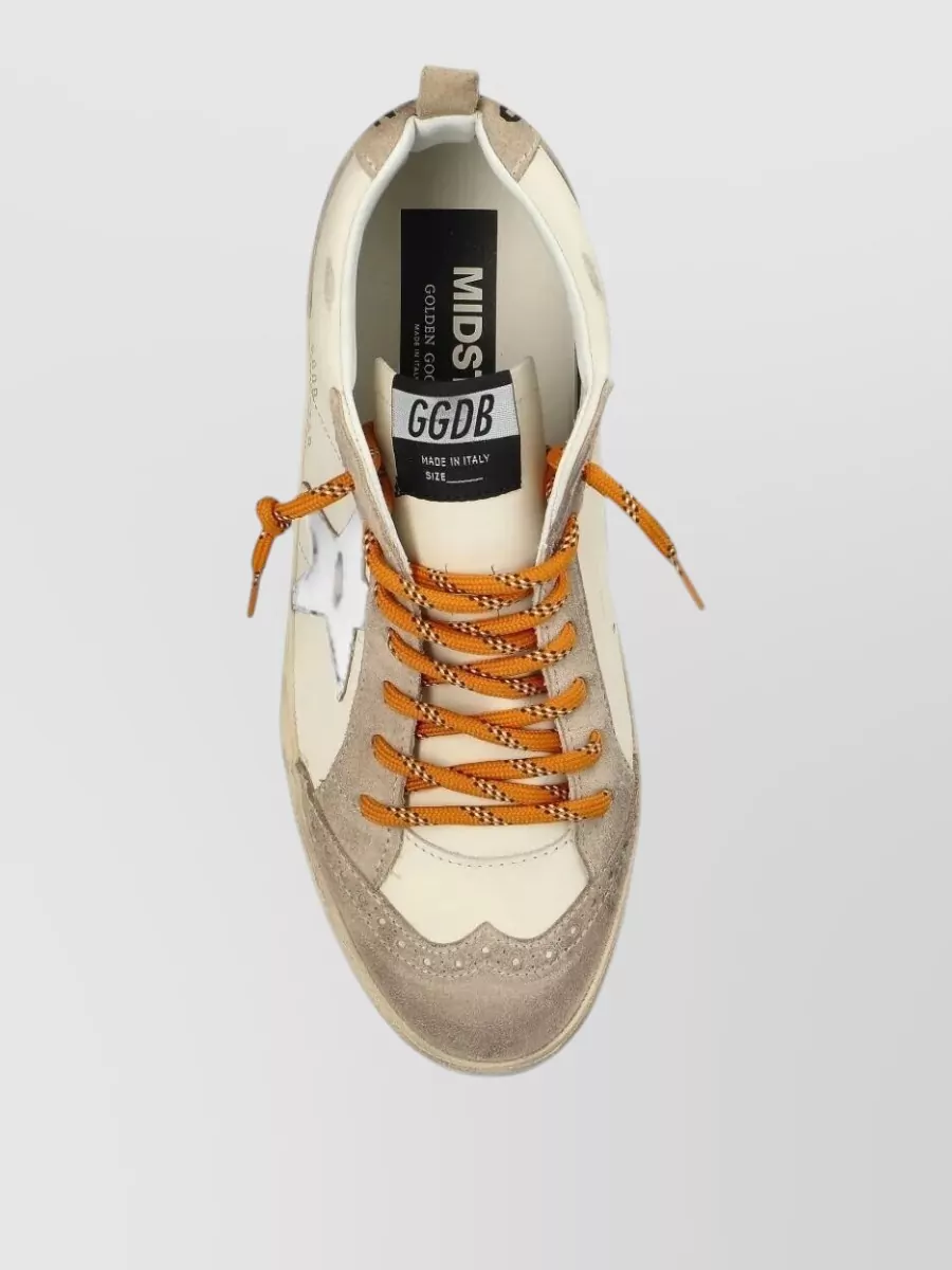 Golden Goose Leather Lace-Up Sneakers