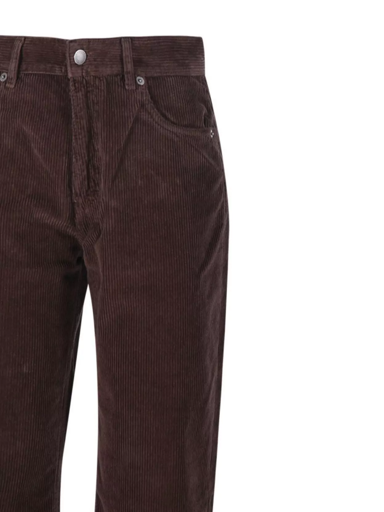 Haikure Corduroy Five-Pocket Trousers Belt Loops