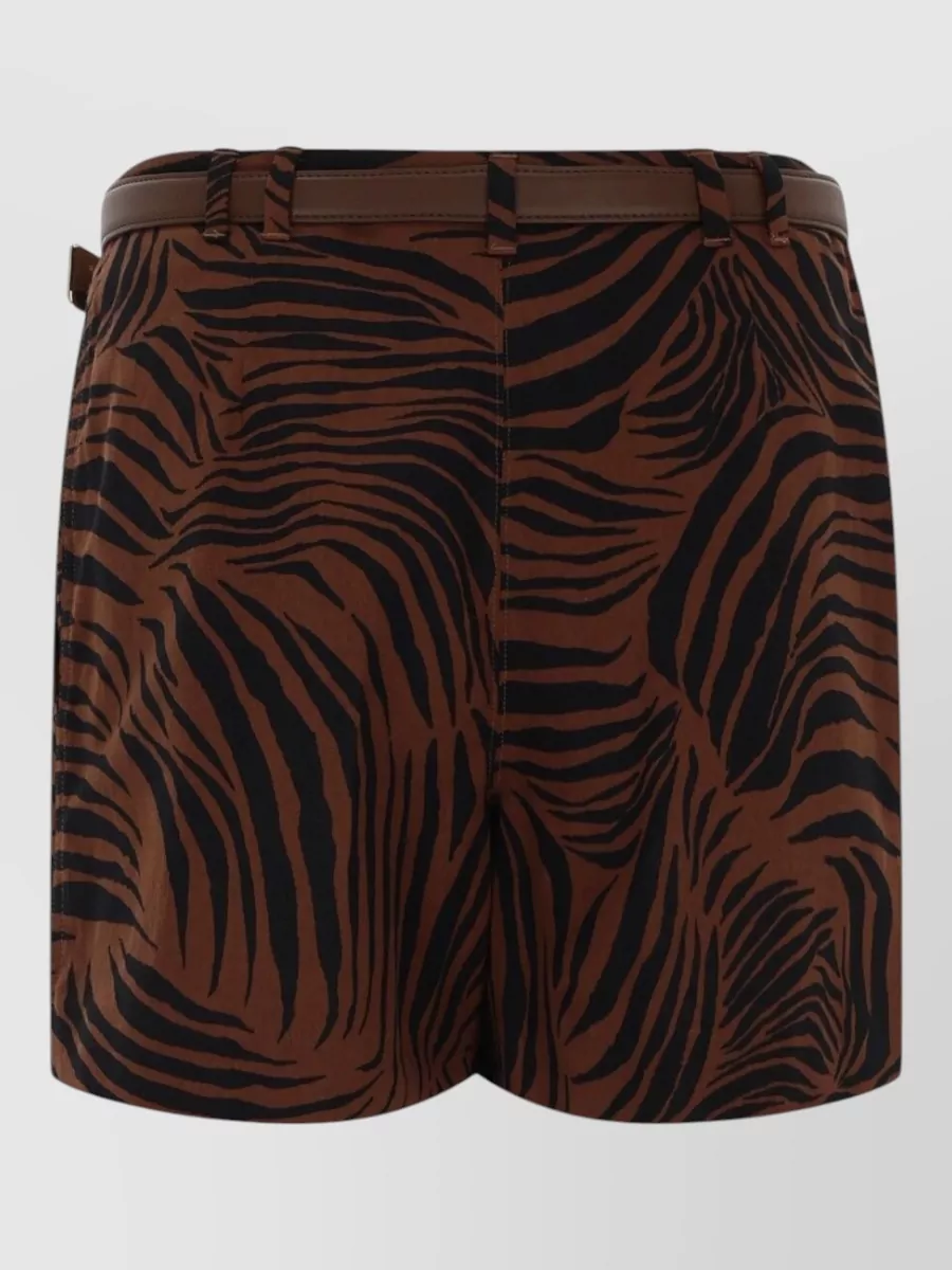 Max Mara High-Rise Straight-Leg Shorts