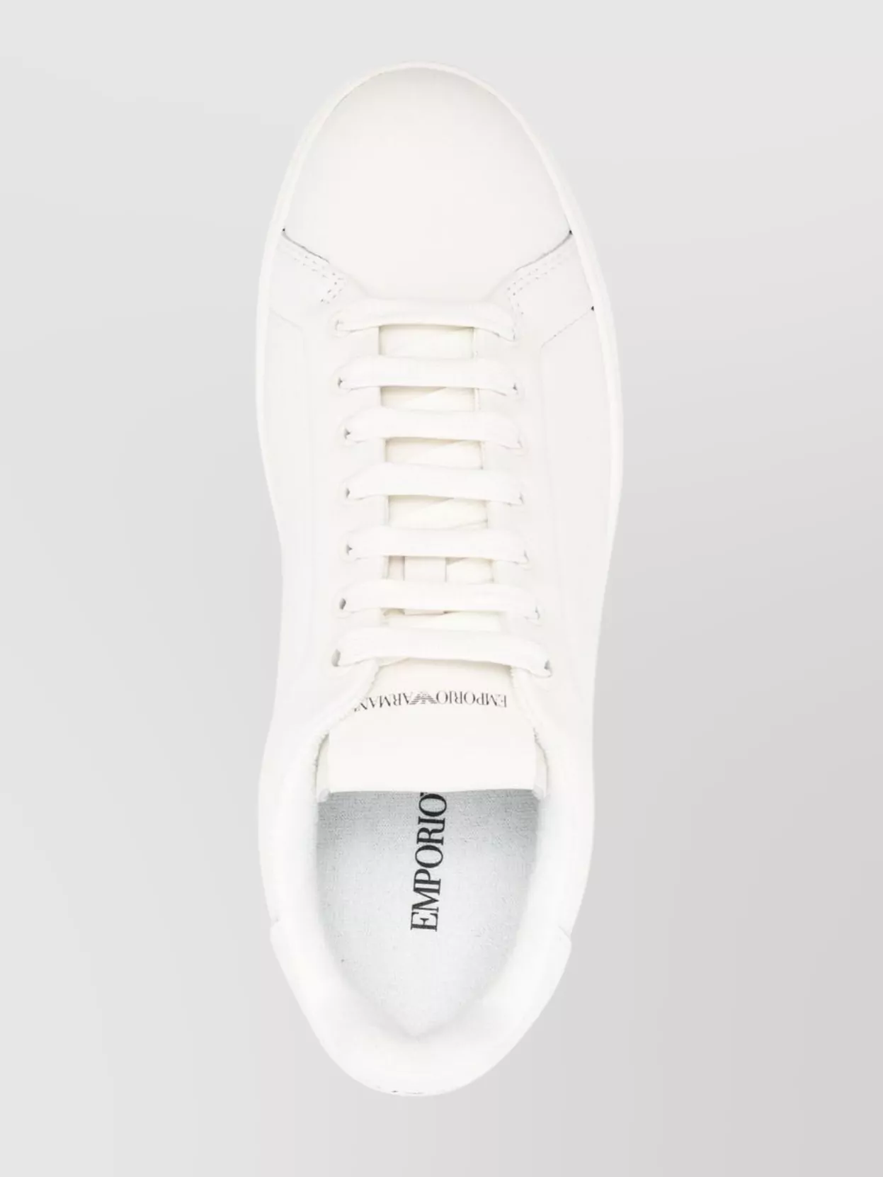 Emporio Armani Calf Leather Low-Top Sneakers