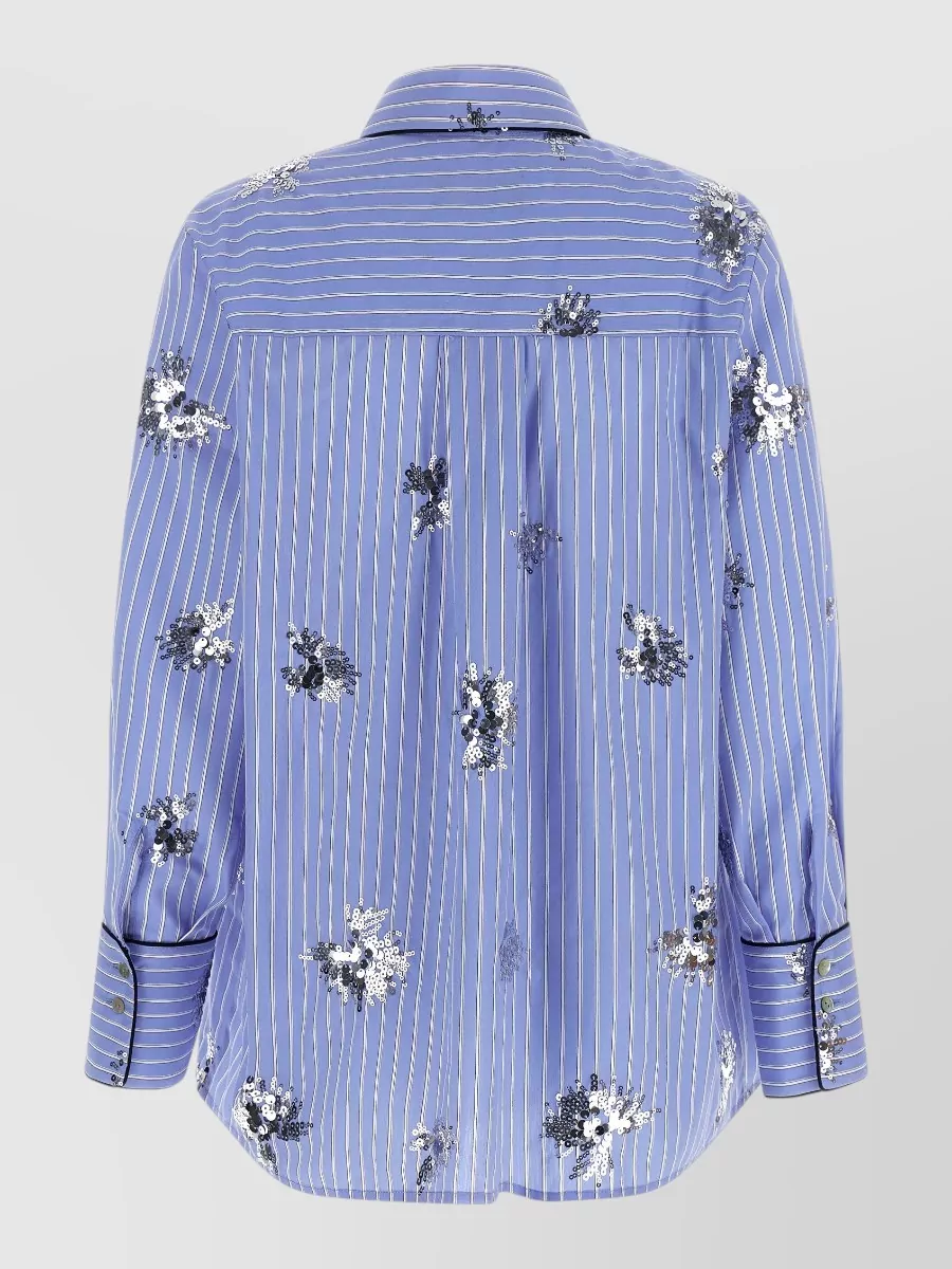 Le Twins Striped Embellished Shirt