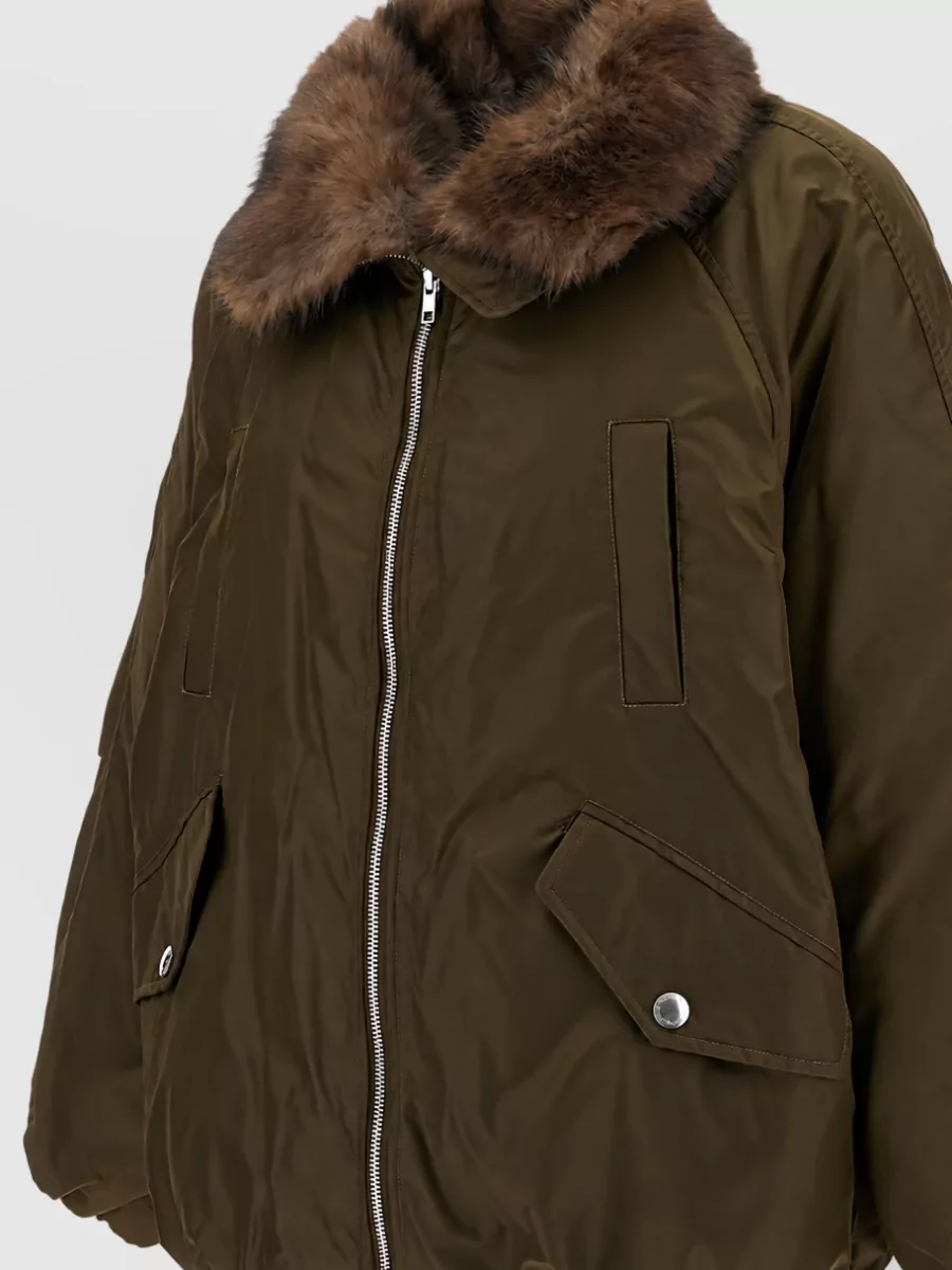 Stand Studio nylon oversized padded bomber jacket