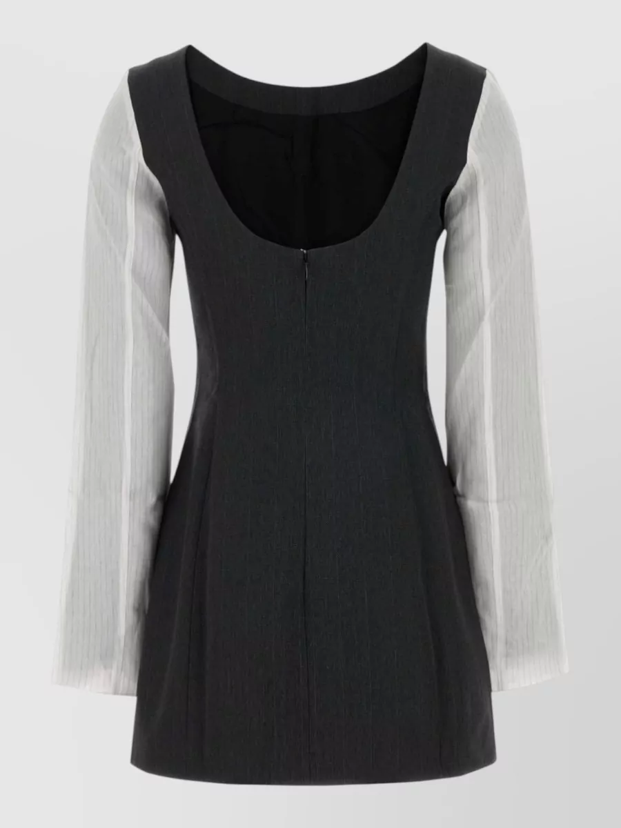 Our Legacy embroidered twill mini dress