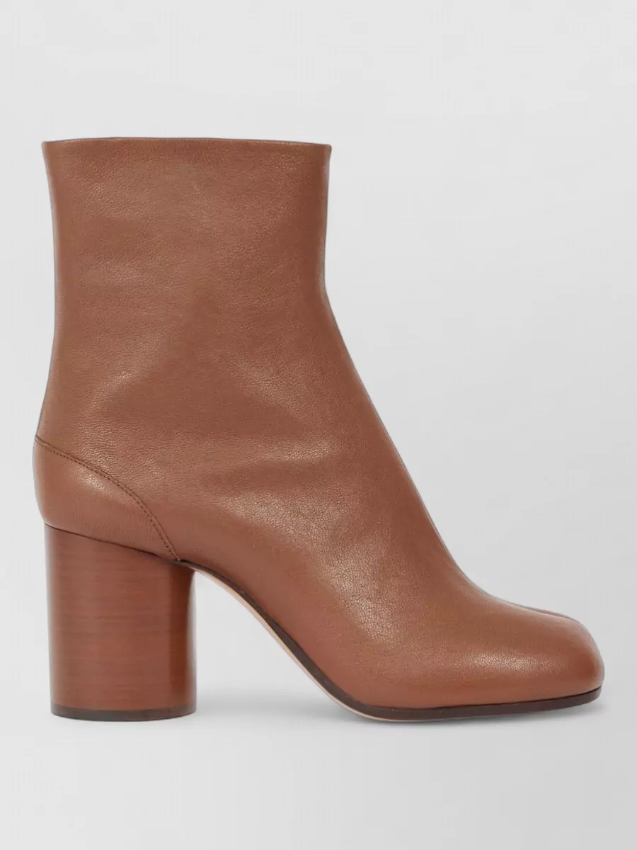 Maison Margiela Leather Tabi Ankle Boots
