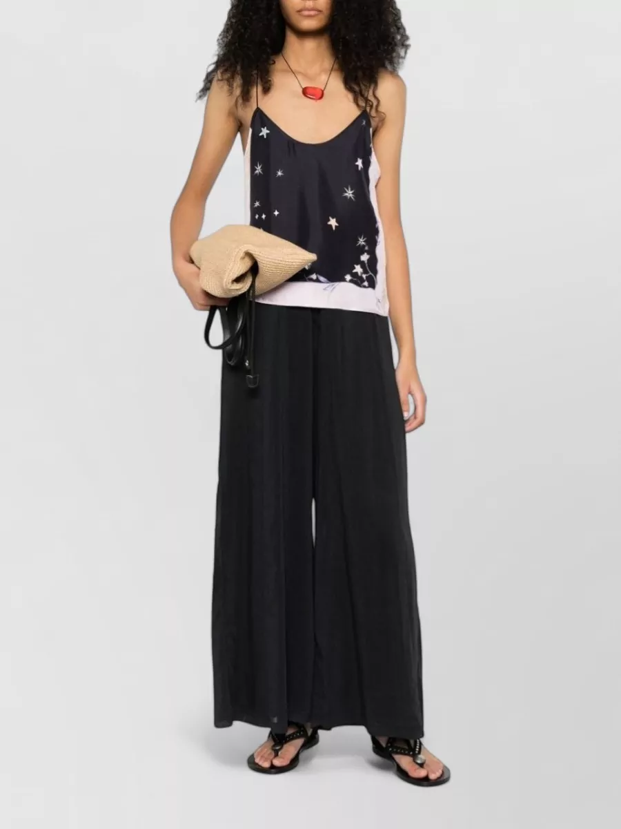 Forte Forte Silk Wide-Leg High-Rise Trousers
