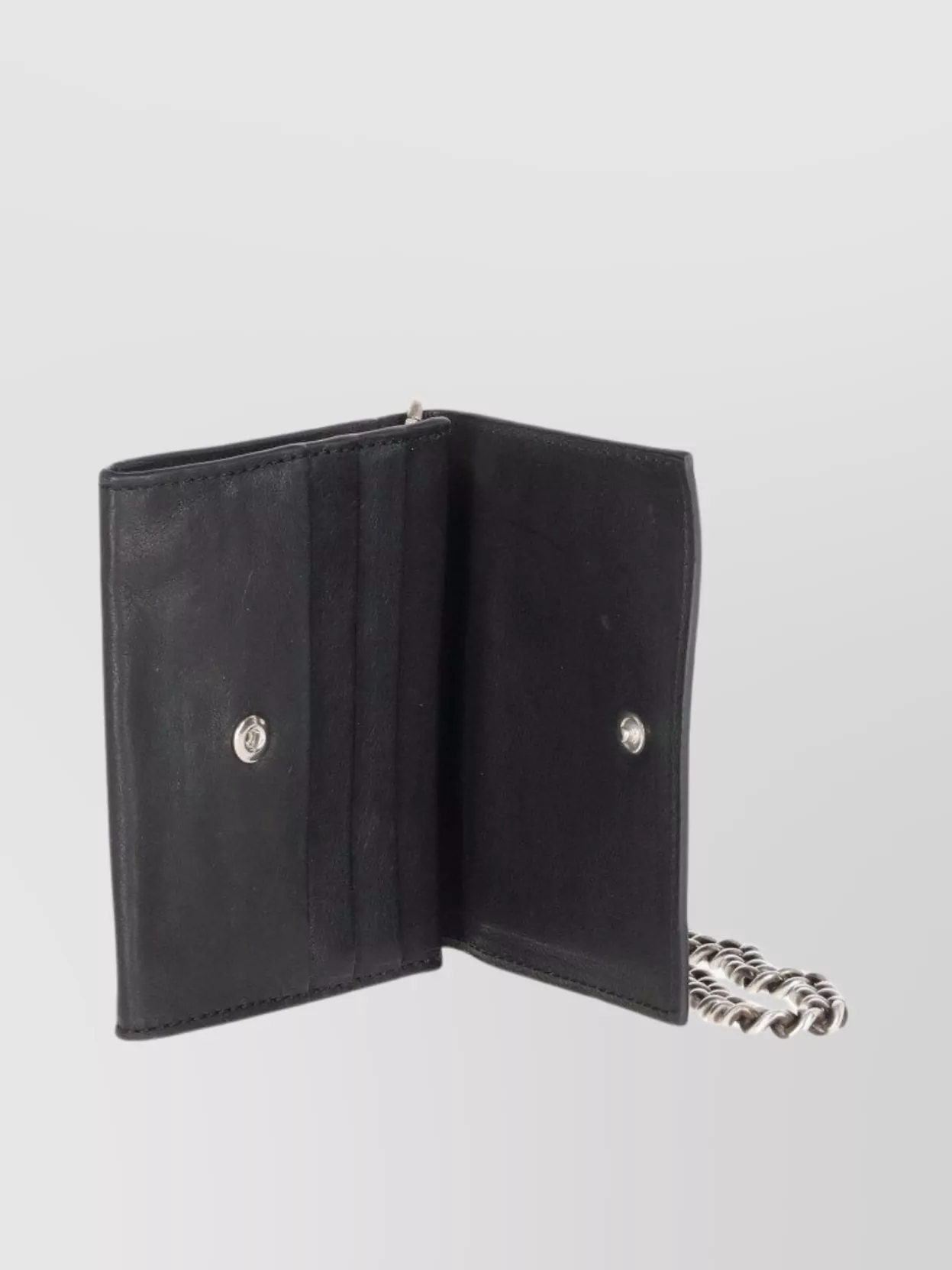 Ann Demeulemeester Small Chain Wallet Vintage Lux Grained
