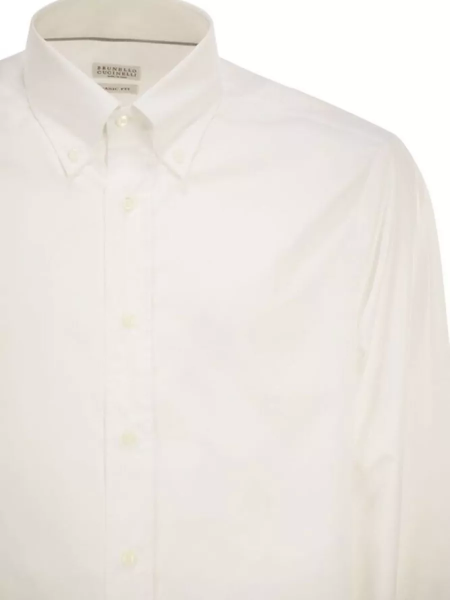 Brunello Cucinelli Cotton Twill Shirt