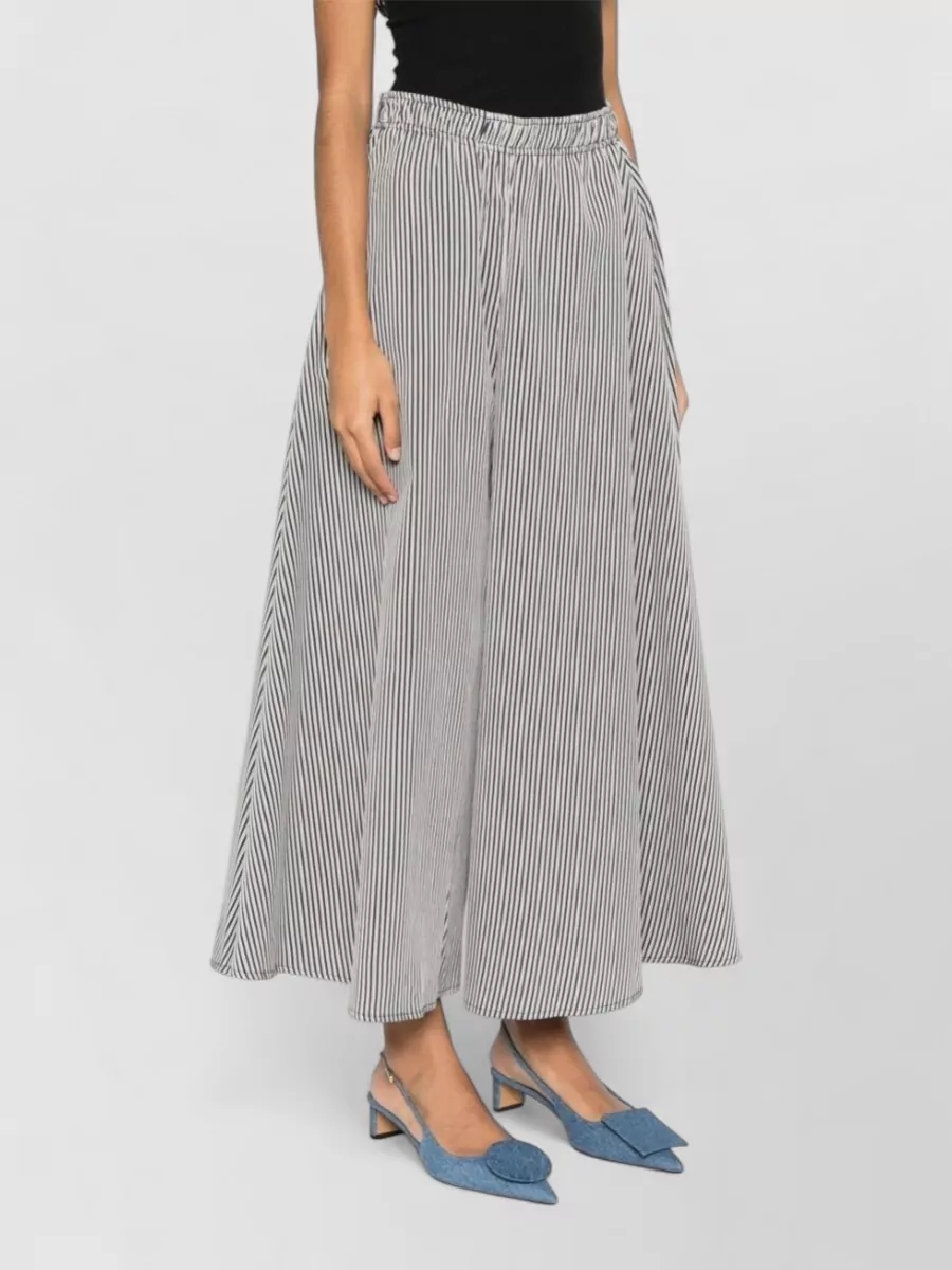 Alysi Striped Wide-Leg Trousers