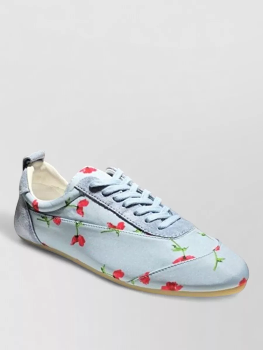 Jil Sander Floral Print Low-Top Sneakers