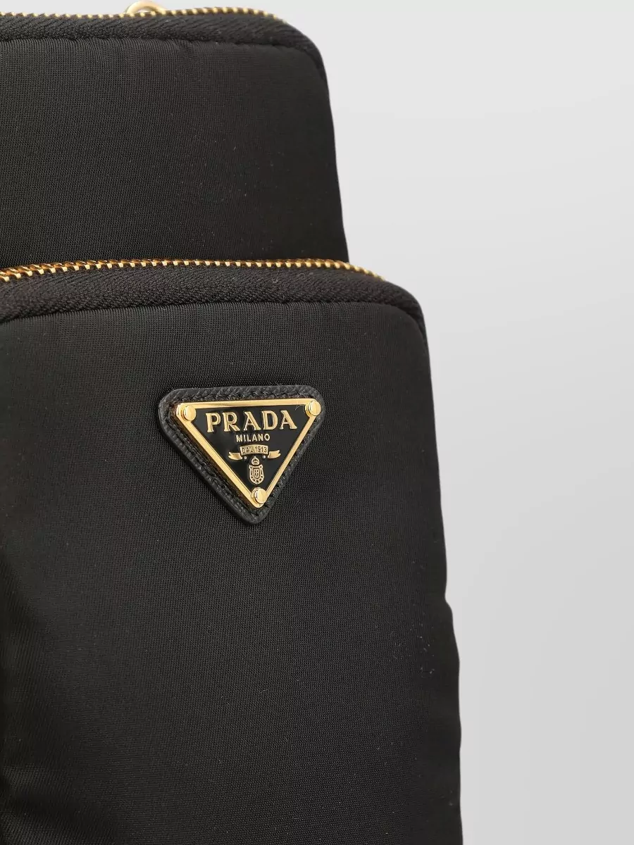 Prada Mobile Phone Pouch Adjustable Strap Pocket