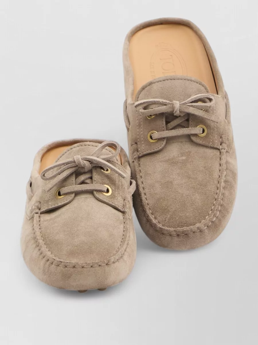 Tod's suede loafers