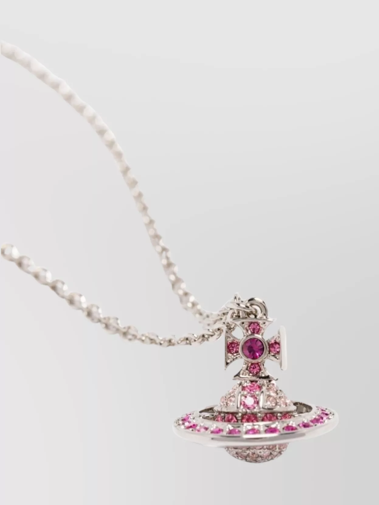 Vivienne Westwood Orb Pendant Chain Necklace Gemstones