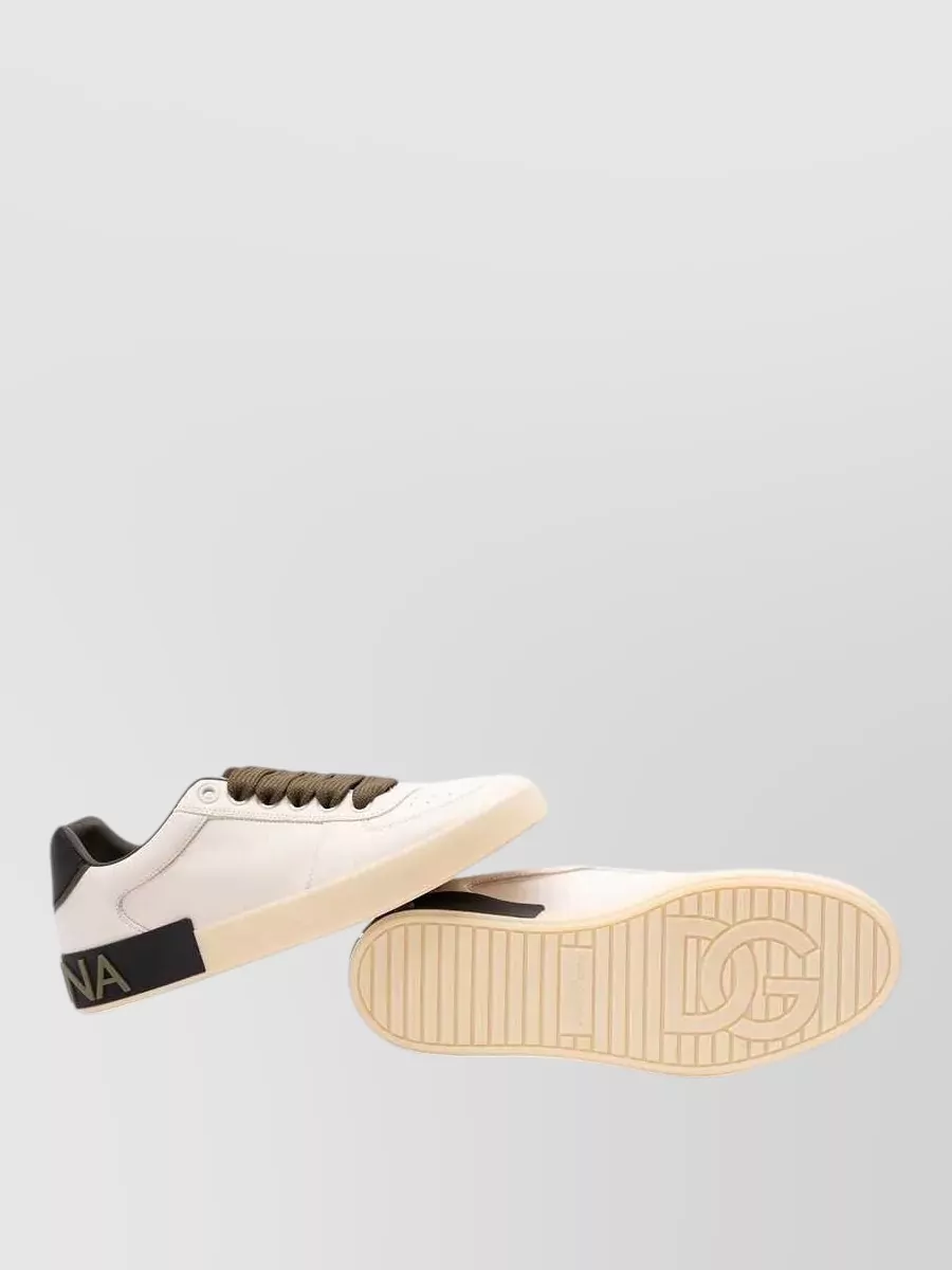 Dolce&Gabbana Leather Low-Top Sneakers