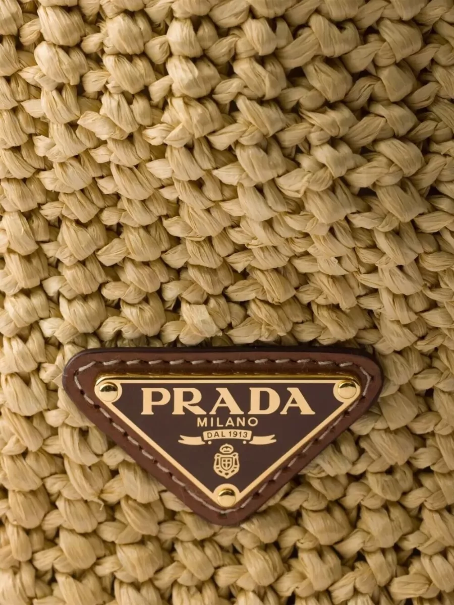 Prada Raffia Tote Bag