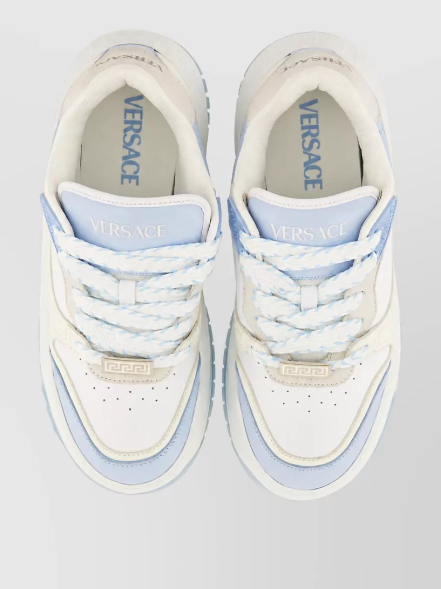 Versace Leather Low-Top Sneakers