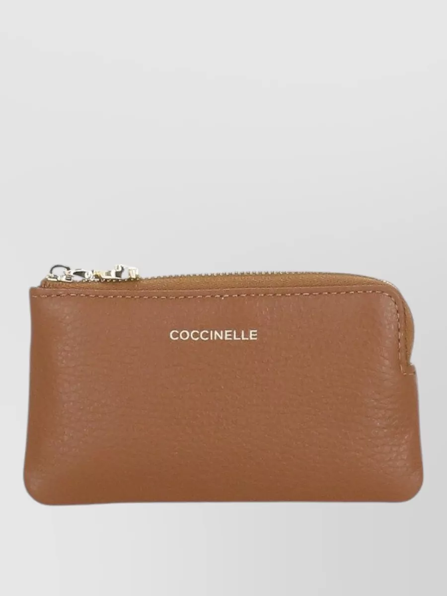 Coccinelle Womens Leather Wallet Metallic Ring Detail