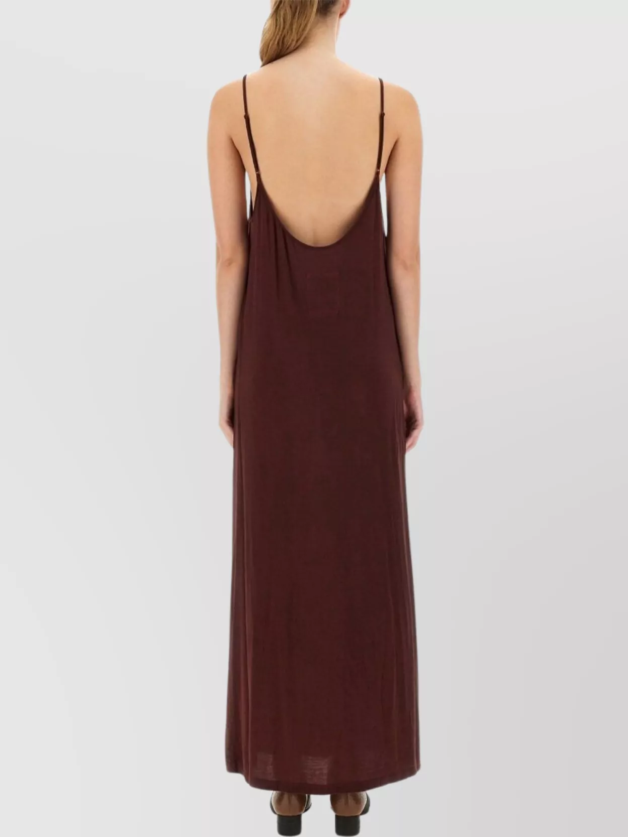 Uma Wang Spaghetti Strap Maxi Dress Daya In Animal Print