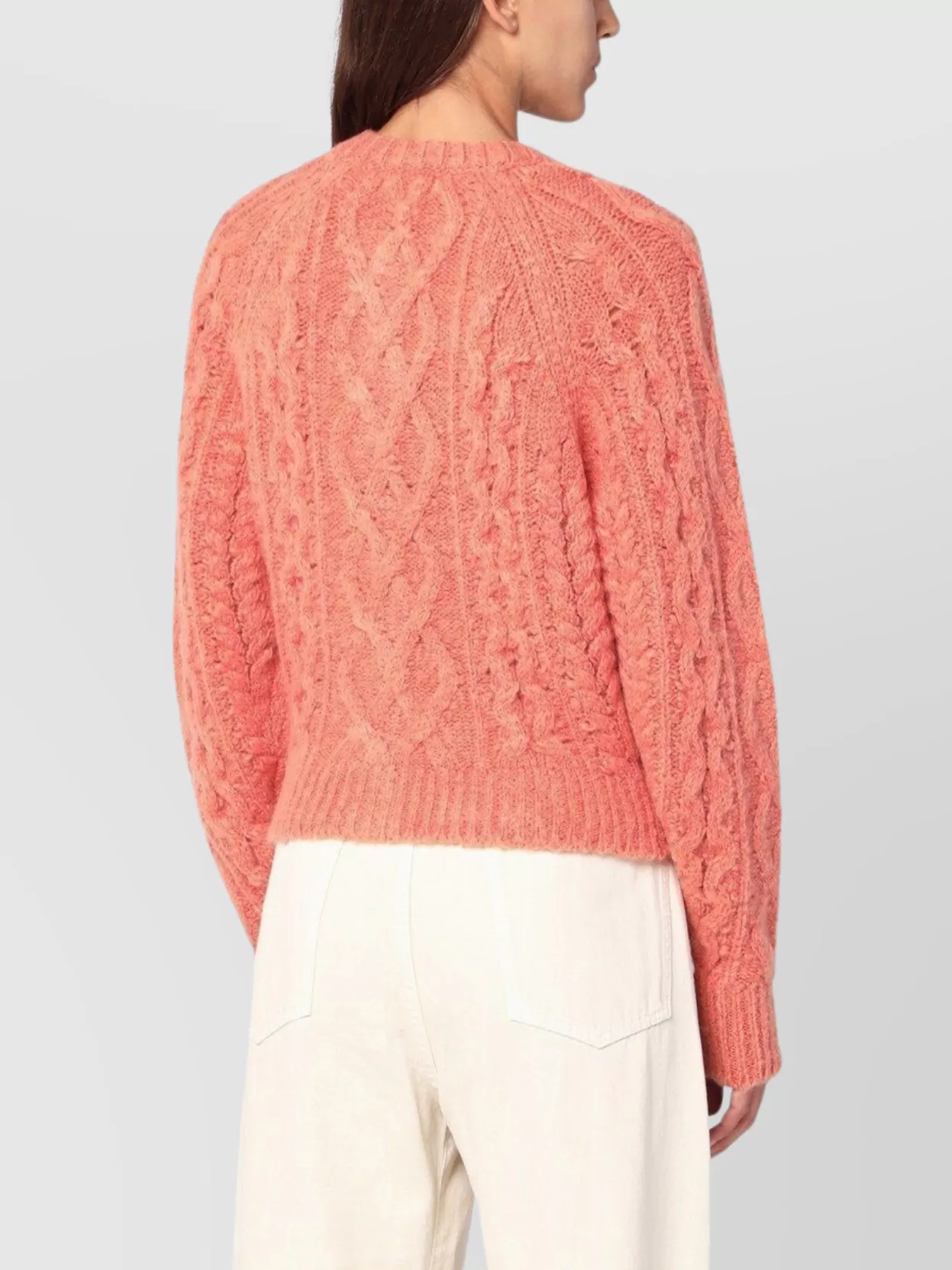 Isabel Marant Étoile Rust Pink Yara Openwork Knit Cardigan Women In Pink