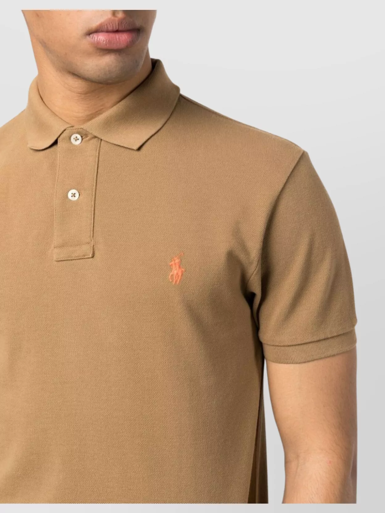 Polo Ralph Lauren Short Sleeve Knit Polo Shirt With Ribbed Collar