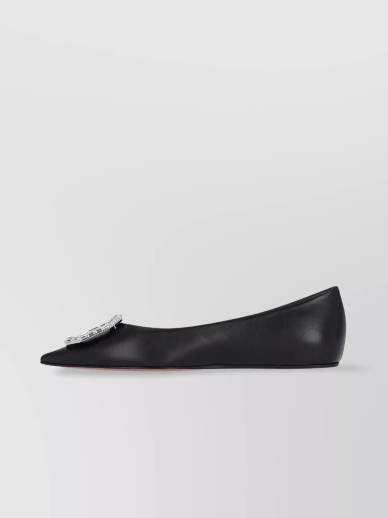 AMINA MUADDI POINTED TOE FLAT SOLE BALLERINA SHOES