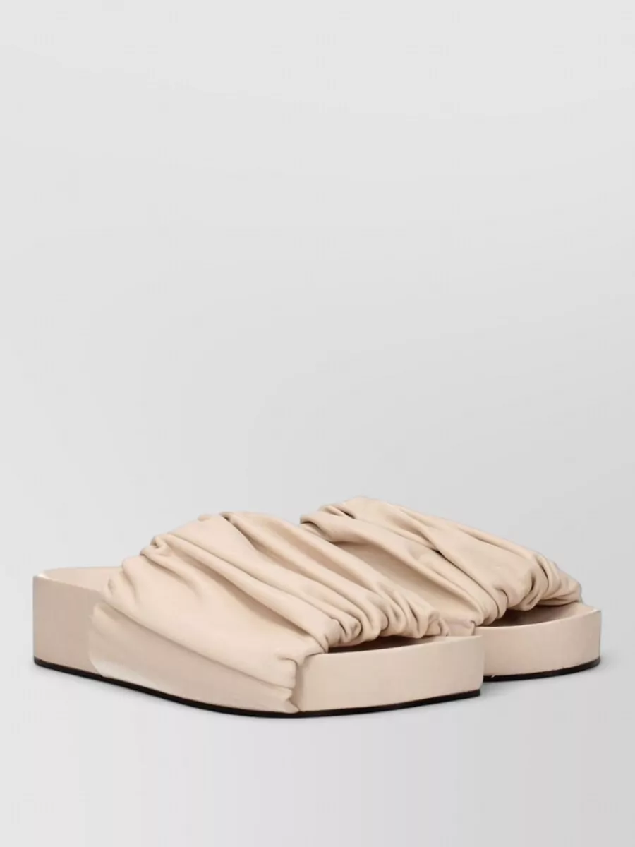 Jil Sander leather platform sandals