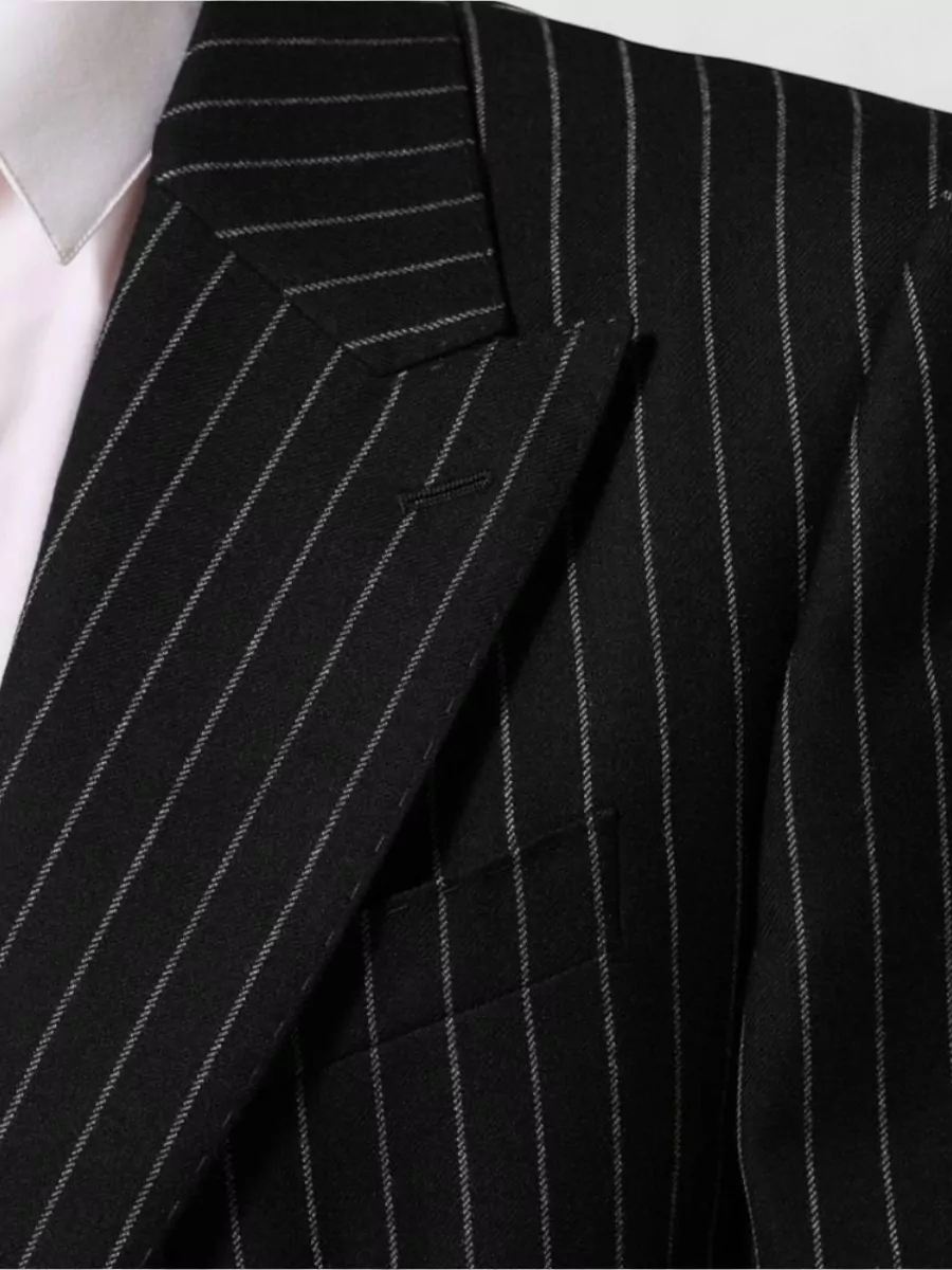 Dolce&Gabbana Striped Single-Breasted Suit Jacket