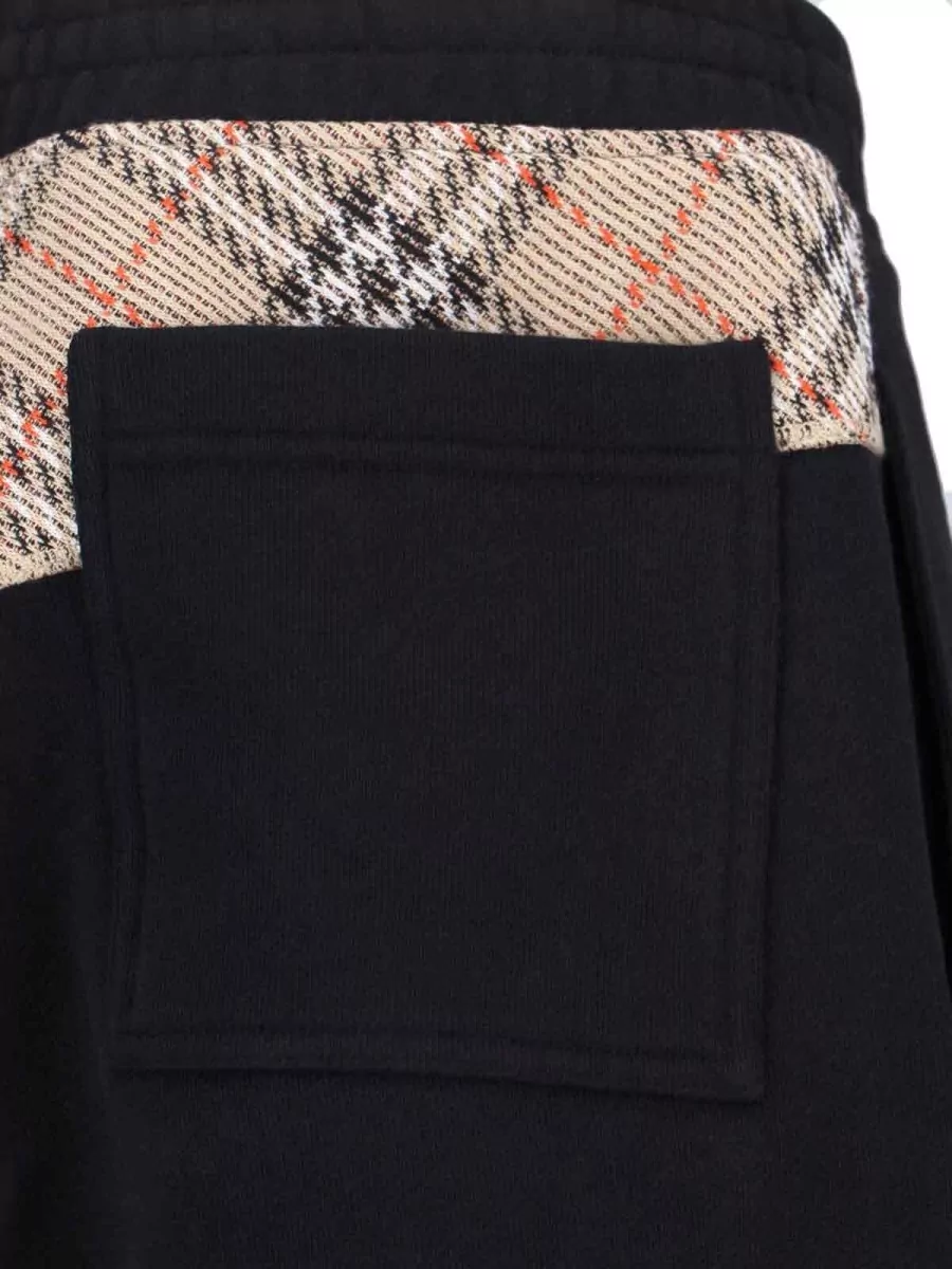 Burberry Straight Trousers Elastic Waist Cuffs Pockets