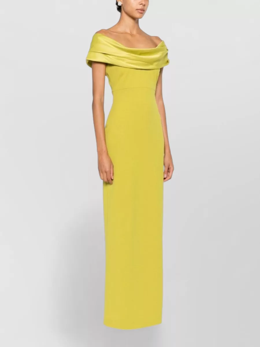Solace London Draped Off-Shoulder Sleeveless Maxi Dress