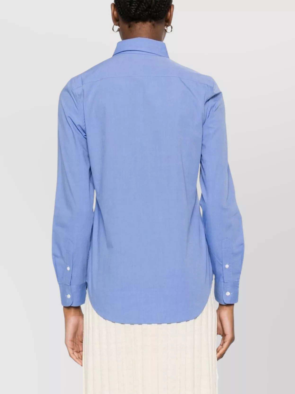 Ralph Lauren Cotton Shirt Long Sleeves In Blue