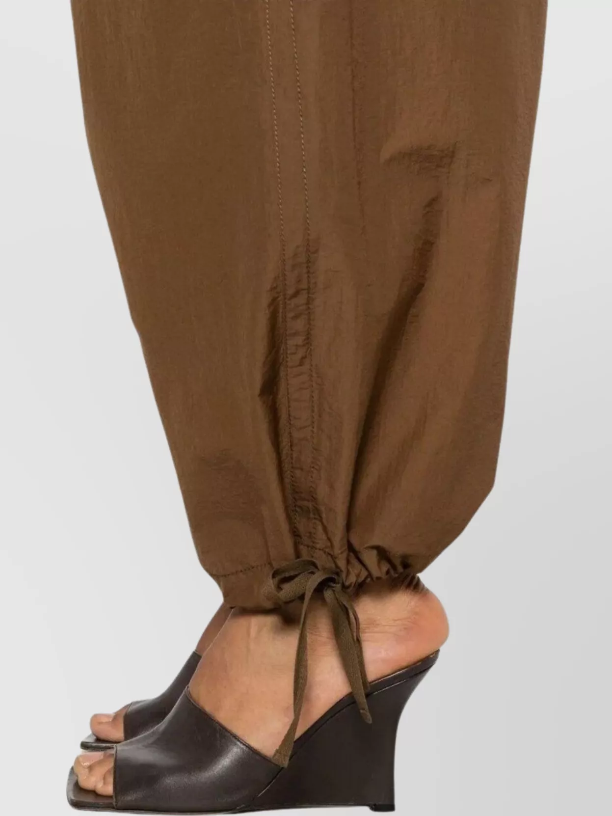 Philosophy Elastic Waistband Drawstring Hem Relaxed Fit Trousers