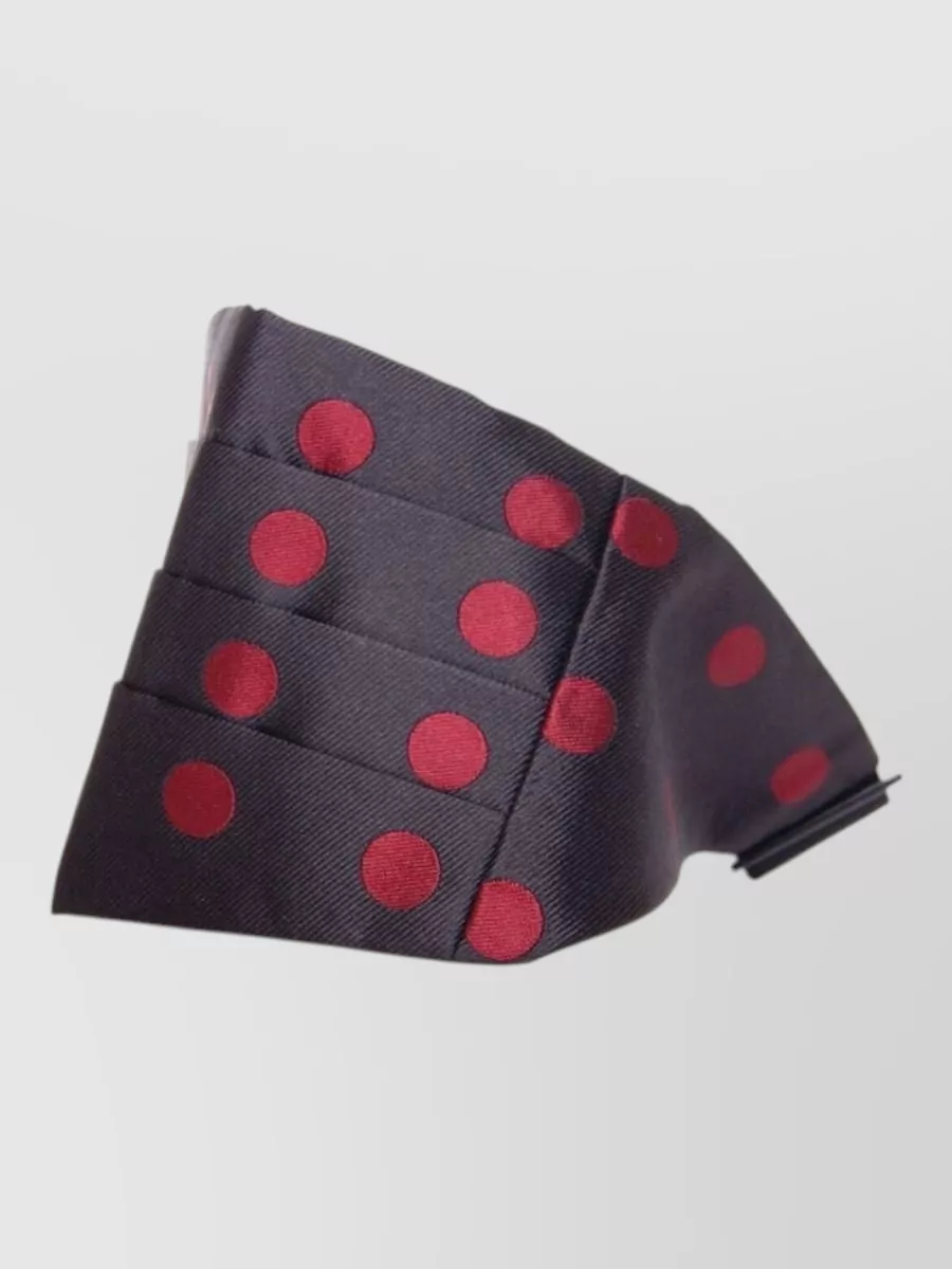 Dolce&Gabbana Silk Pleated Polka-Dot Cummerbund Belt