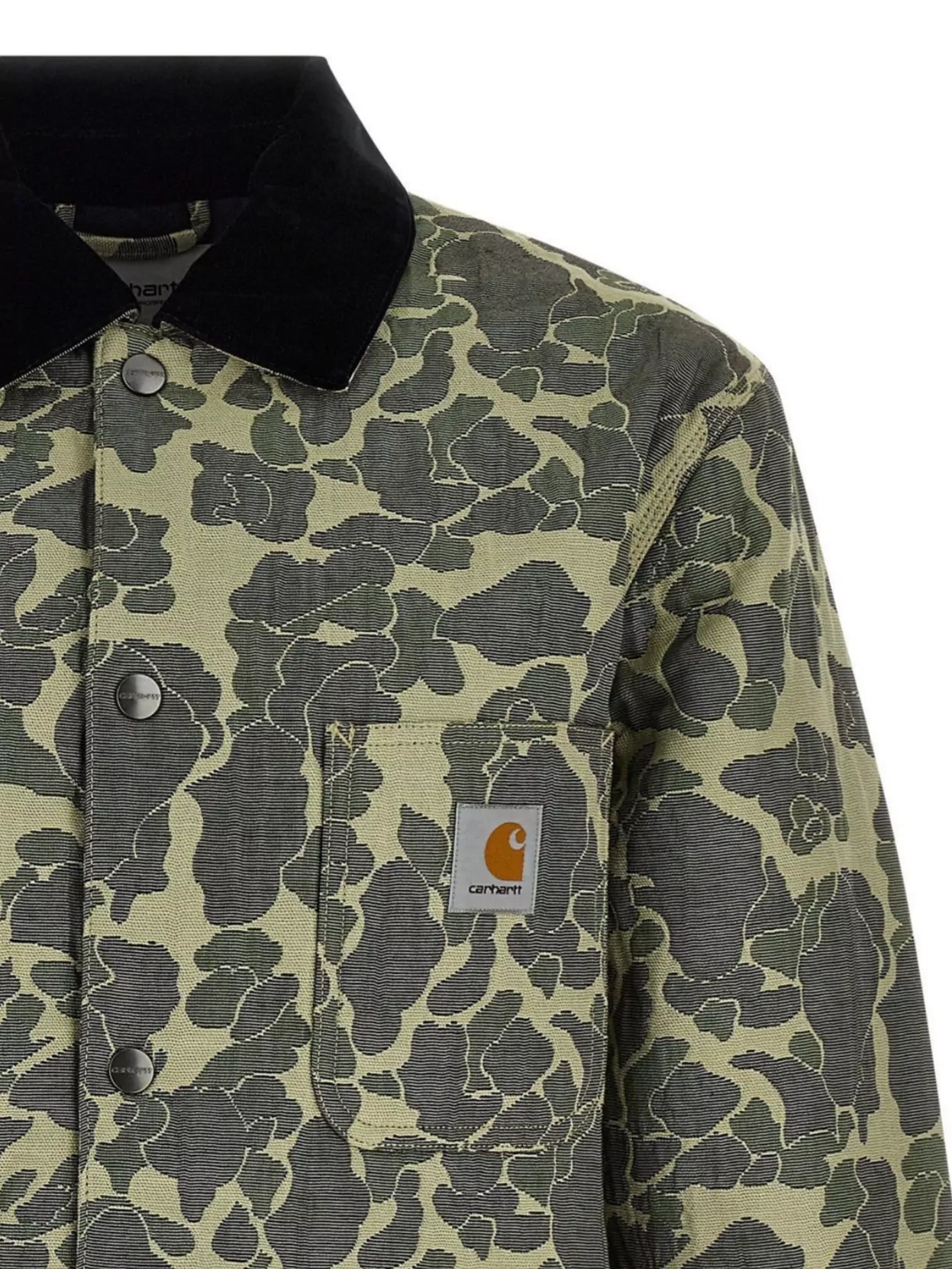 Carhartt Wip Camouflage Pattern Chore Coat Front Pockets