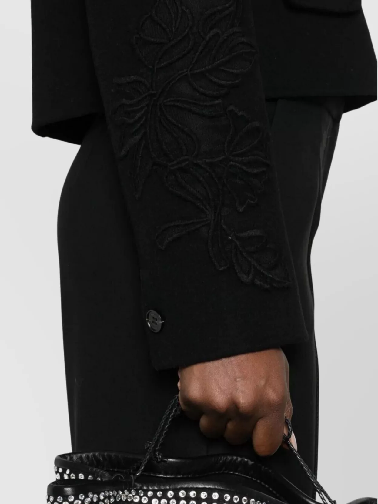 Ermanno Firenze Jacket With Embroidered Sleeves And Pockets