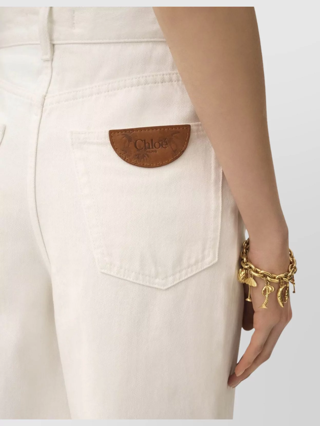Chloé Wide-Leg Denim Trousers With High-Rise Waist