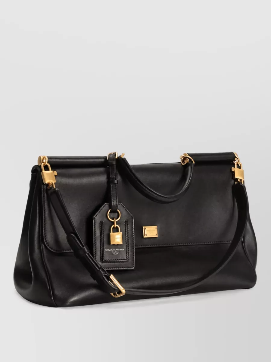 Dolce&Gabbana My Sicily Leather Shoulder Bag