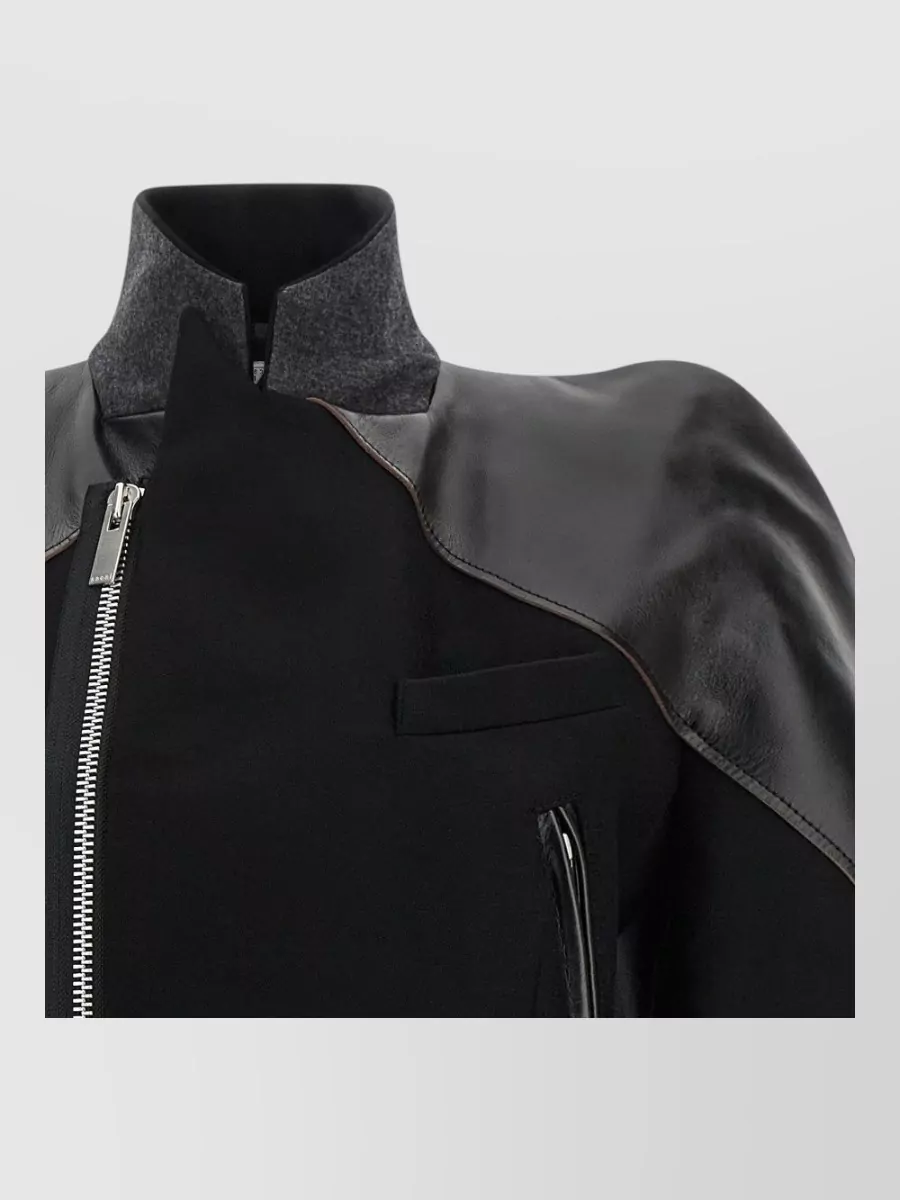 Sacai Wool Double-Breasted Jacket