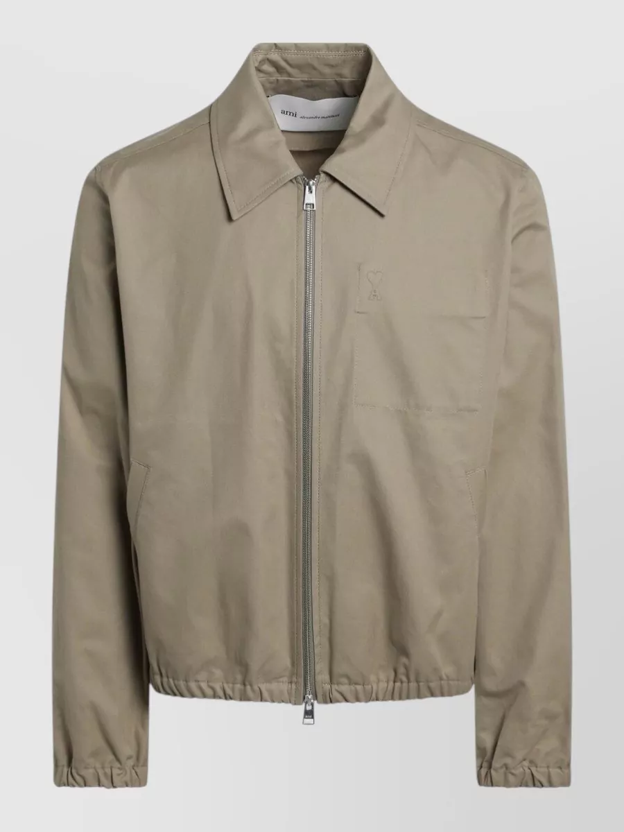 Ami Paris Cotton logo lightweight jacket
