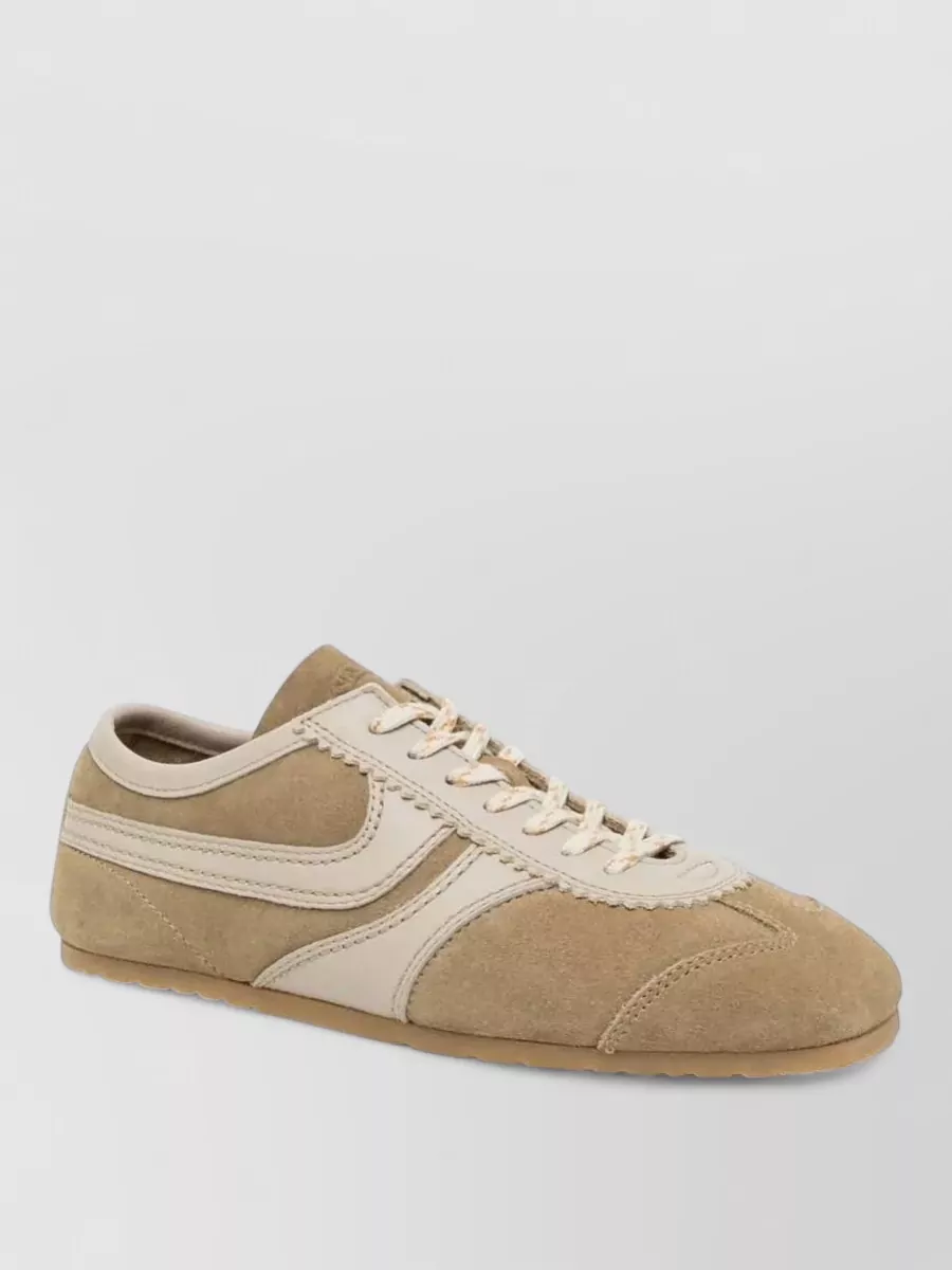 Dries Van Noten Leather Low-Top Sneakers
