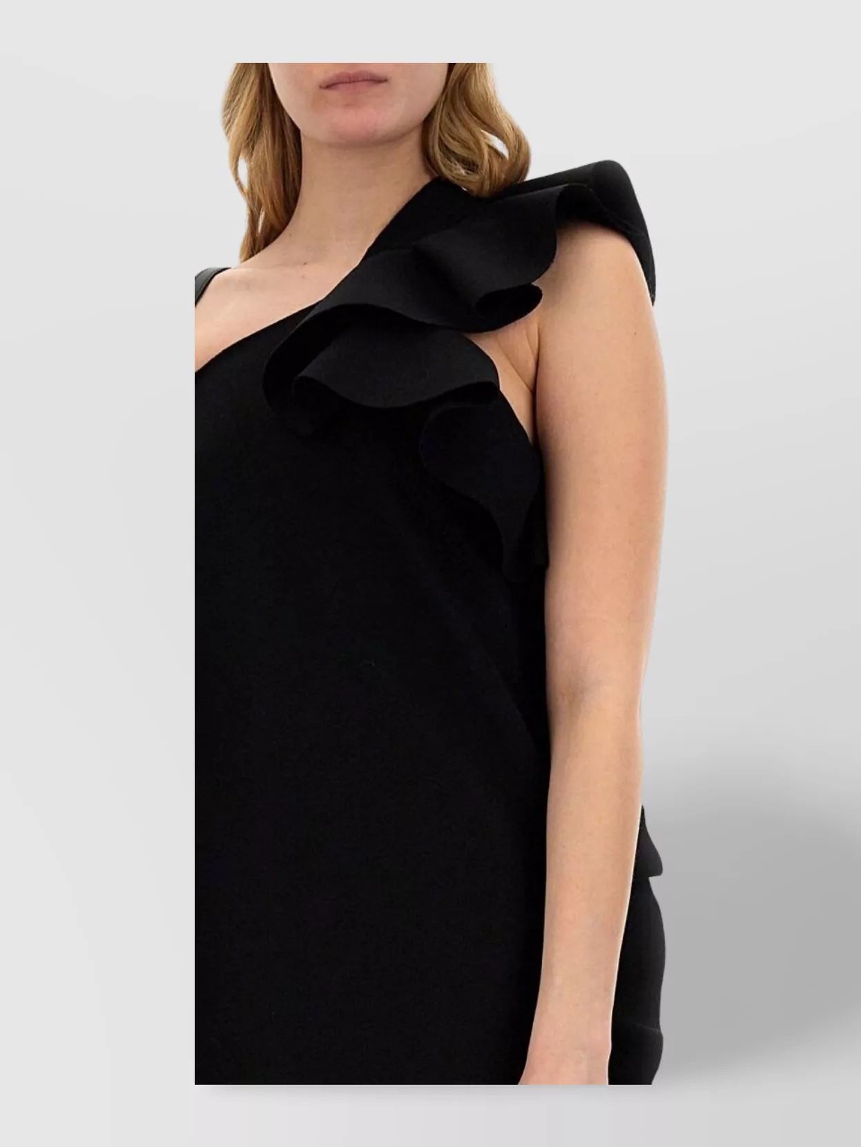 Msgm Ruffled One Shoulder Mini Dress